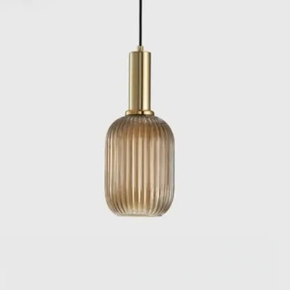 Modern Stained Glass Pendant Light with 3 Sizes for Dining Room Image - 7