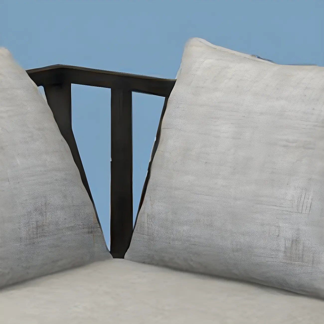 Modern Grey Linen Sofa with Pillows and Metal Frame Image - 7 | homeyfad