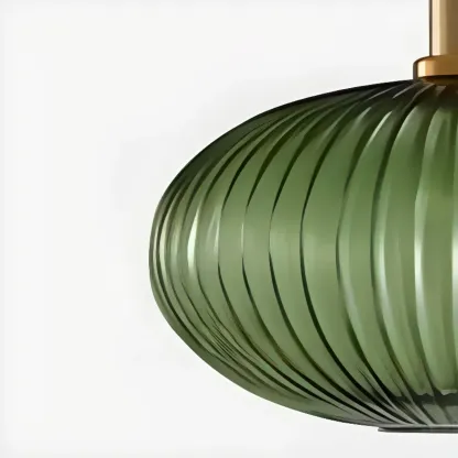 Modern Stained Glass Pendant Light with 3 Sizes for Dining Room Image - 10