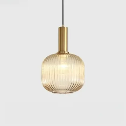 Modern Stained Glass Pendant Light with 3 Sizes for Dining Room Image - 15