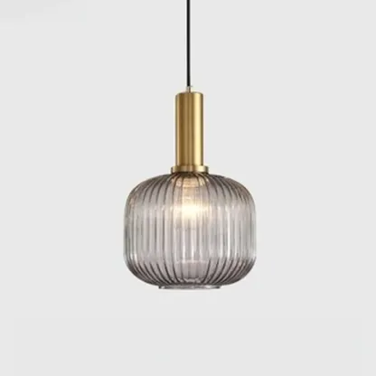 Modern Stained Glass Pendant Light with 3 Sizes for Dining Room Image - 16