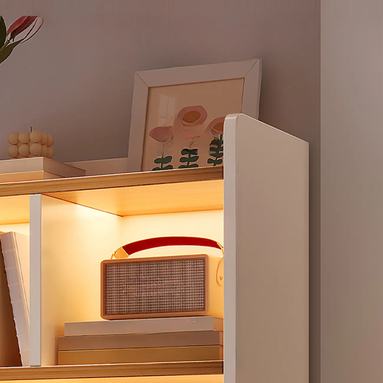 Modern Rectangular Bookshelf with Drawers Image - 5 | homeyfad