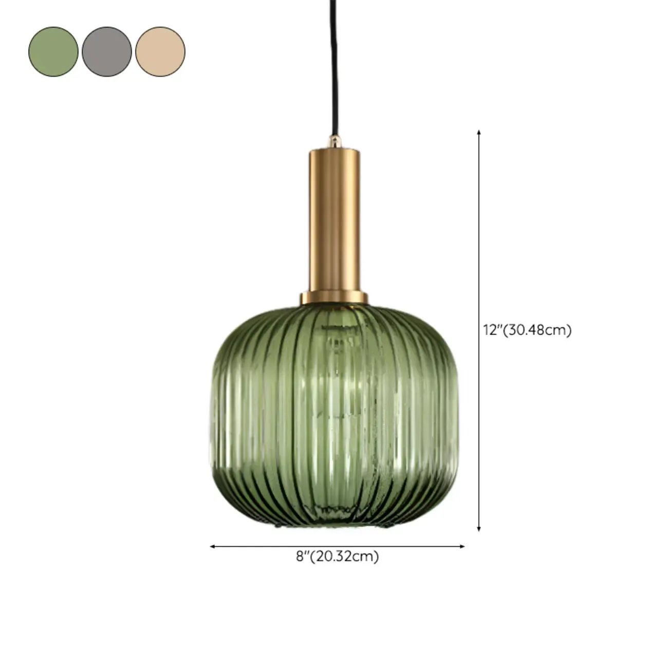 Modern Stained Glass Pendant Light with 3 Sizes for Dining Room Image - 19