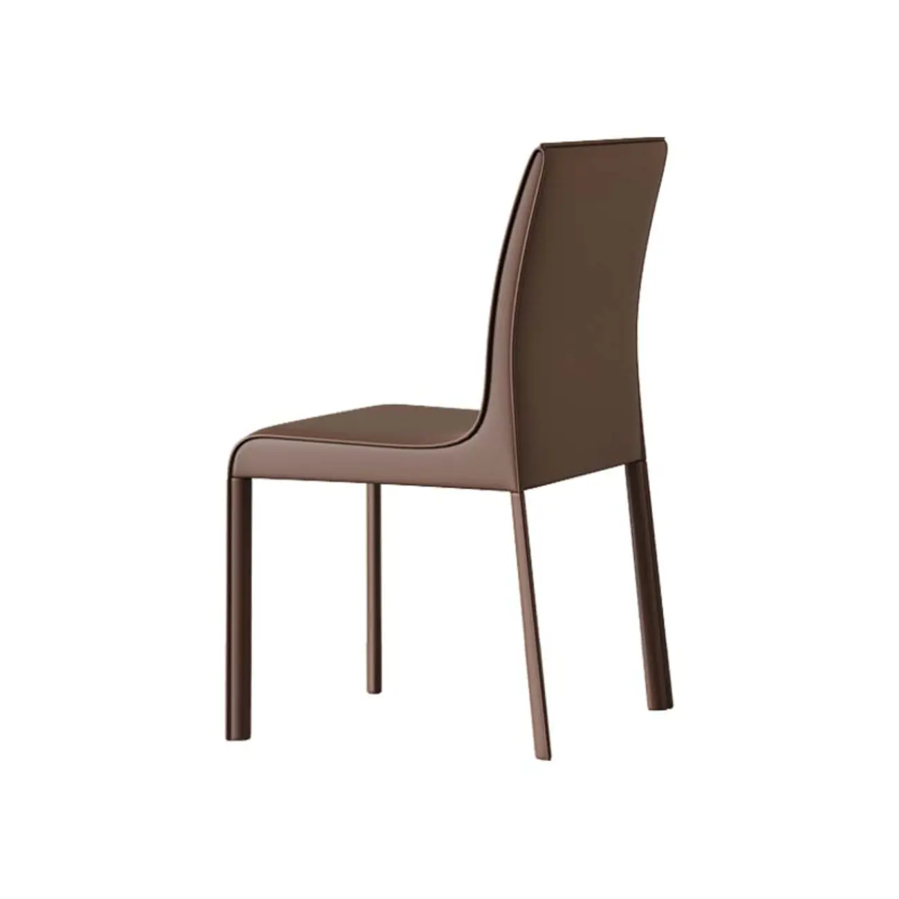 Modern Faux Leather Armless Solid Back Side Dining Chair Image - 7 | homeyfad