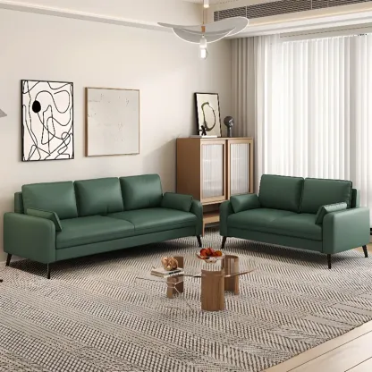 70" Minimalist Modern Loveseat Sofa Small Sleeper Sofa for Living Room Image - 2