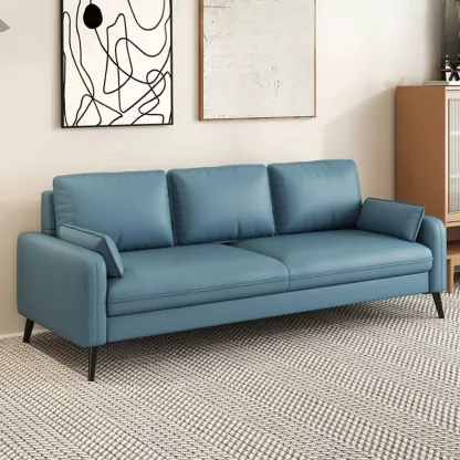 70" Minimalist Modern Loveseat Sofa Small Sleeper Sofa for Living Room Image - 3