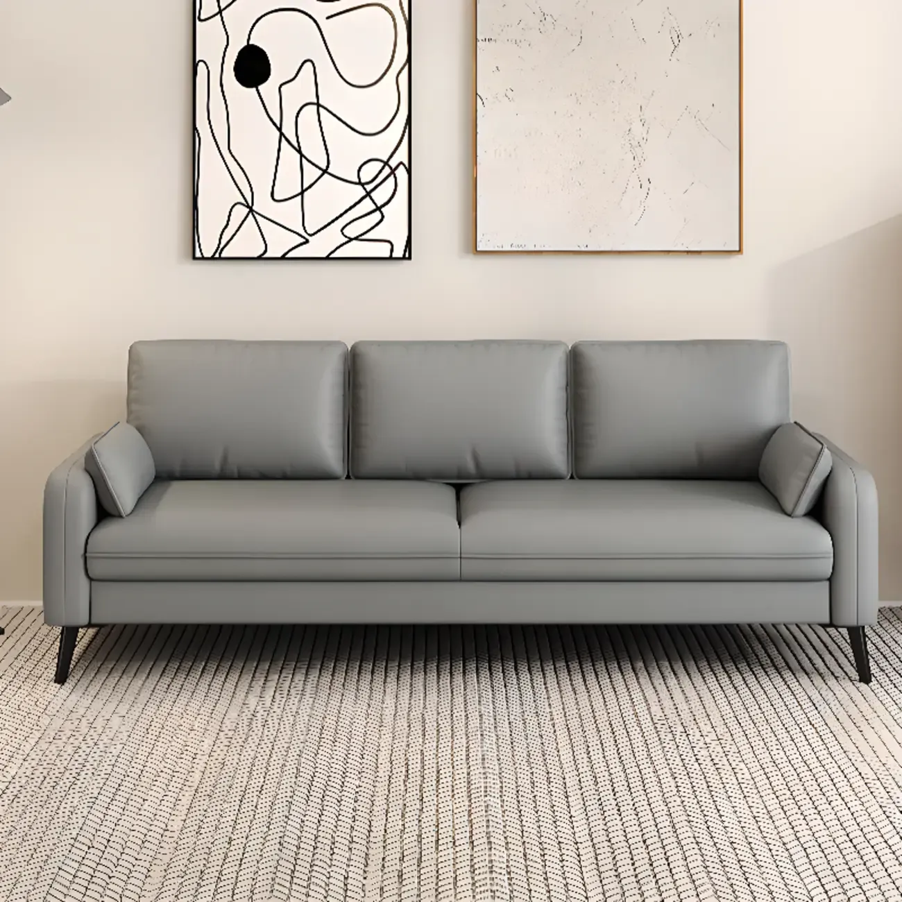70" Minimalist Modern Loveseat Sofa Small Sleeper Sofa for Living Room Image - 4