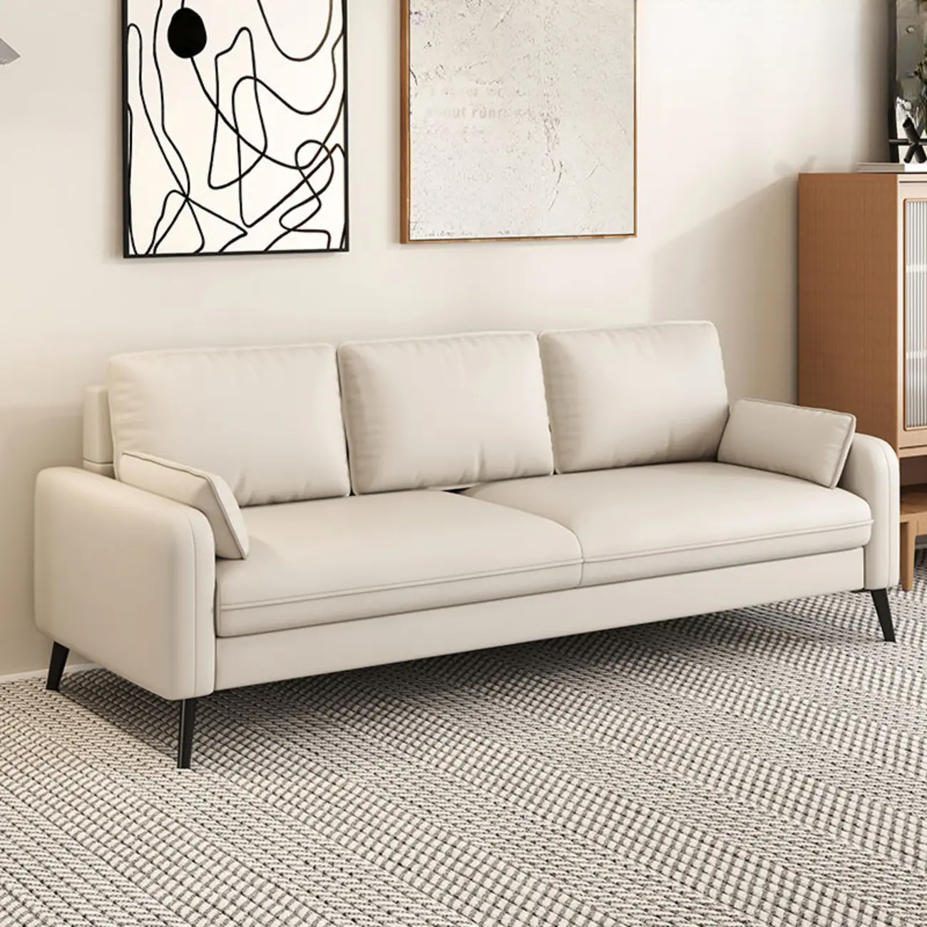 70" Minimalist Modern Loveseat Sofa Small Sleeper Sofa for Living Room Image - 10 | homeyfad