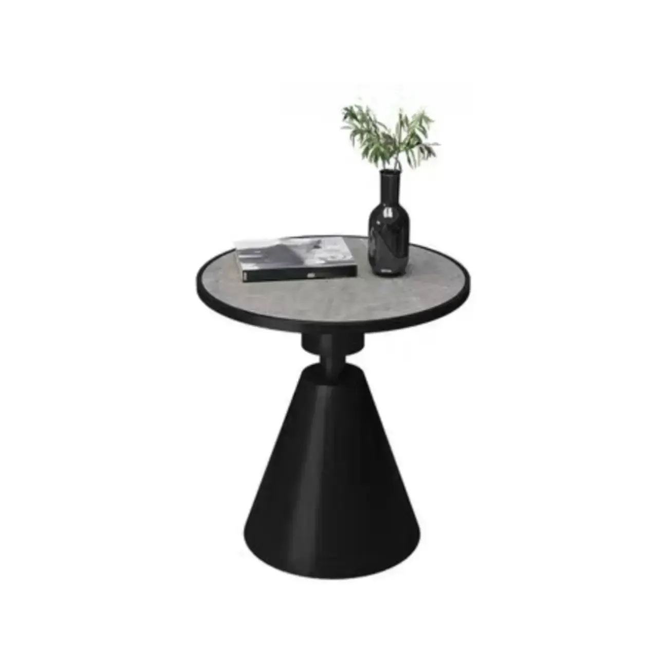 Stylish Sintered Stone Pedestal End Table for Living Room | Hoemyfad