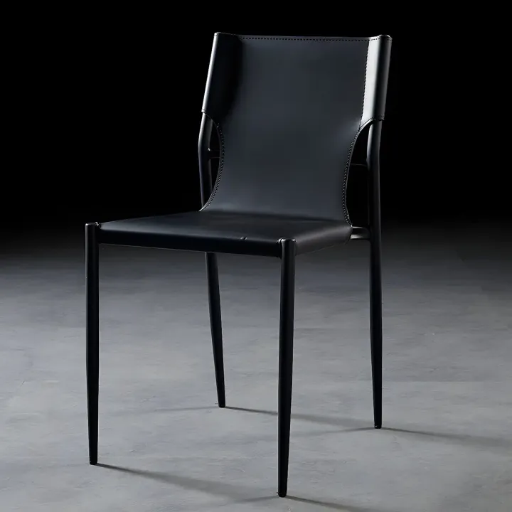 minimalist black dining chair