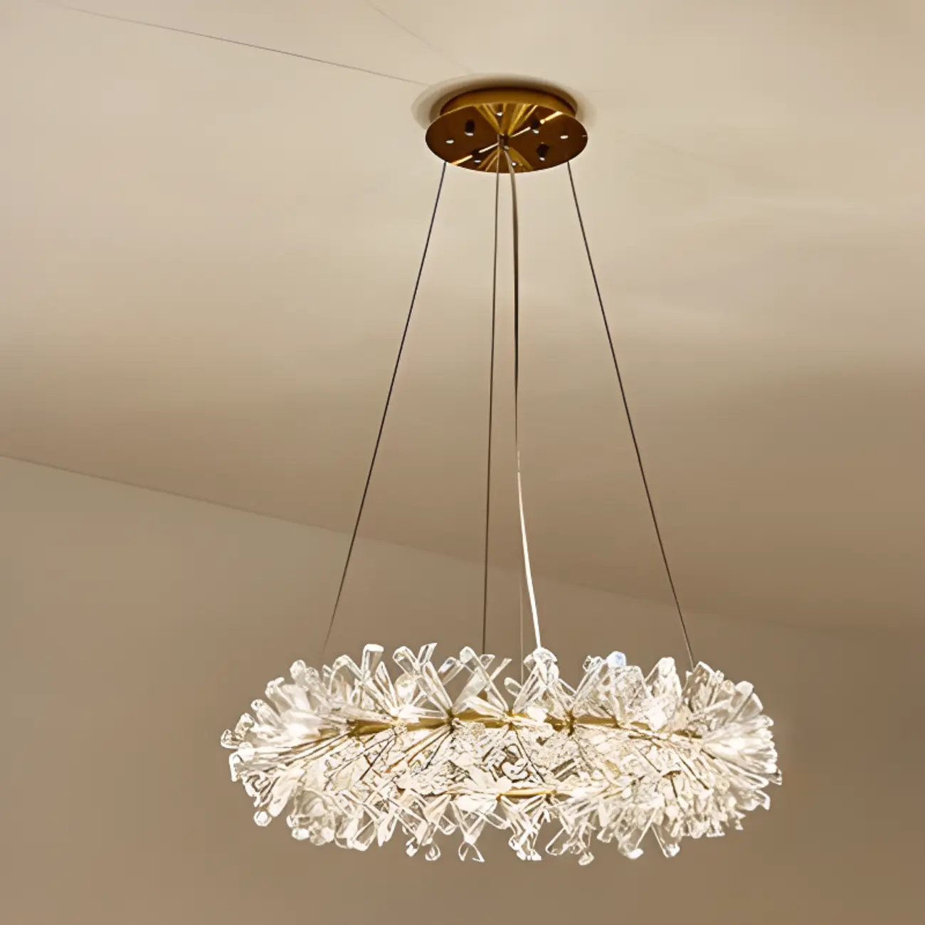  Luxury Crystal Chandeliers with Adjustable Hanging Length Length Image - 6 | homeyfad