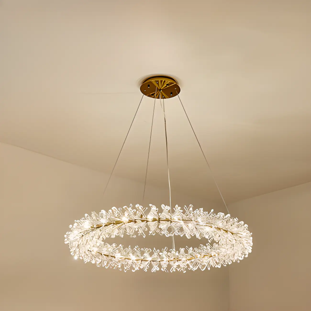  Luxury Crystal Chandeliers with Adjustable Hanging Length Length Image - 9 | homeyfad