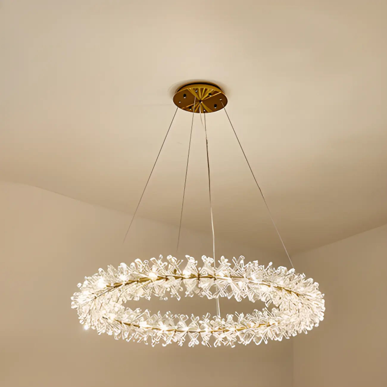  Luxury Crystal Chandeliers with Adjustable Hanging Length Length Image - 10 | homeyfad