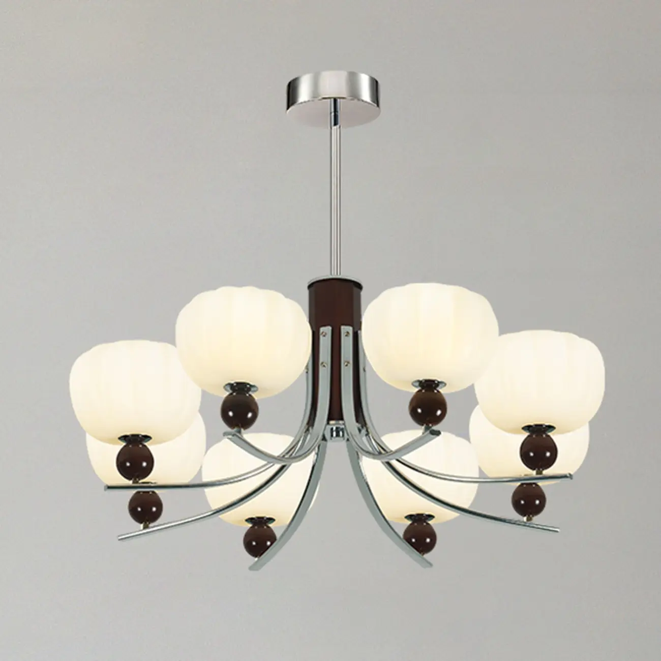 Modern Metal LED Chandelier for Living Room Decor  Image - 5 | homeyfad