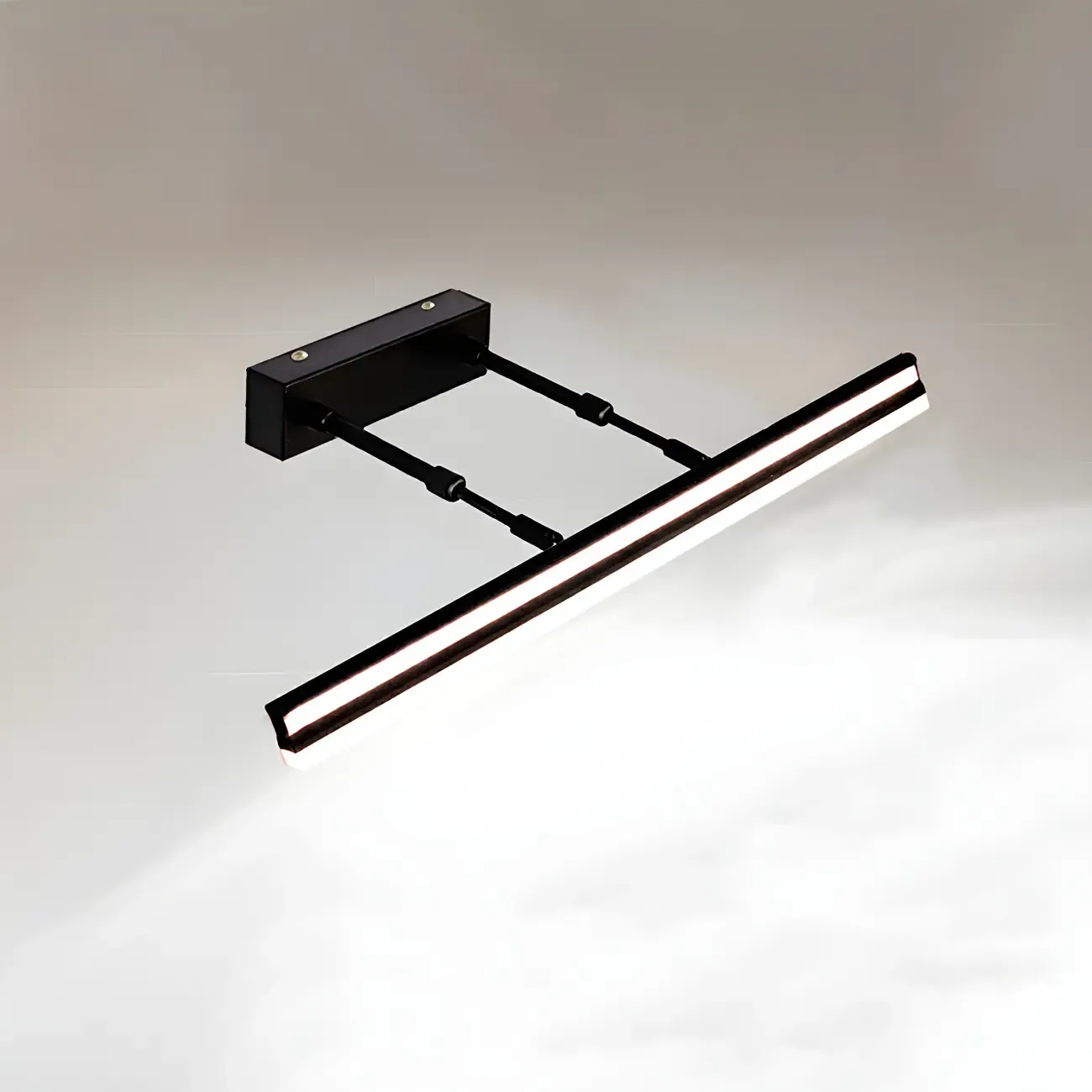 Modern Metal Black Linear LED Vanity Light for Bathroom Makeup Image - 13