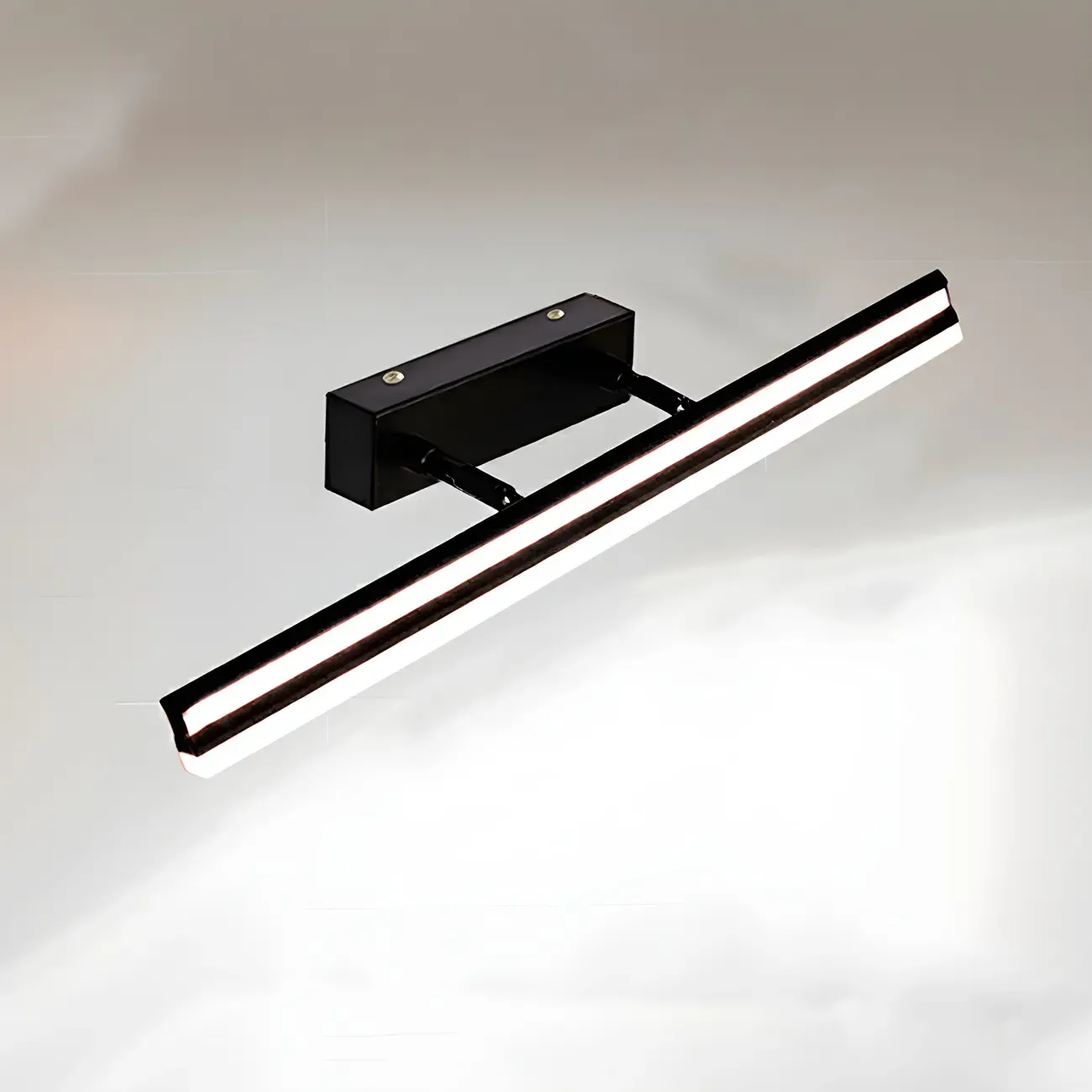 Modern Metal Black Linear LED Vanity Light for Bathroom Makeup Image - 17