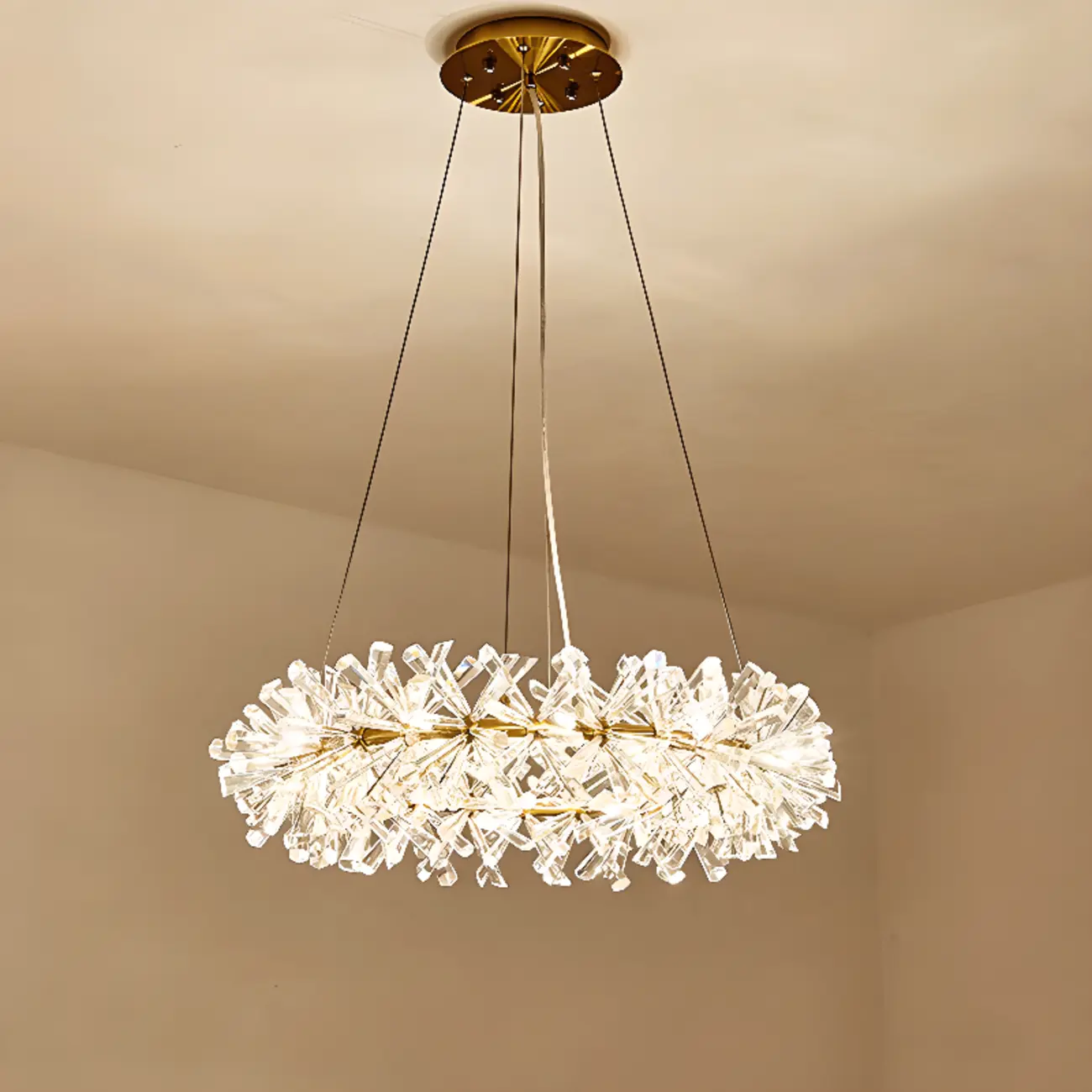  Luxury Crystal Chandeliers with Adjustable Hanging Length Length Image - 14 | homeyfad
