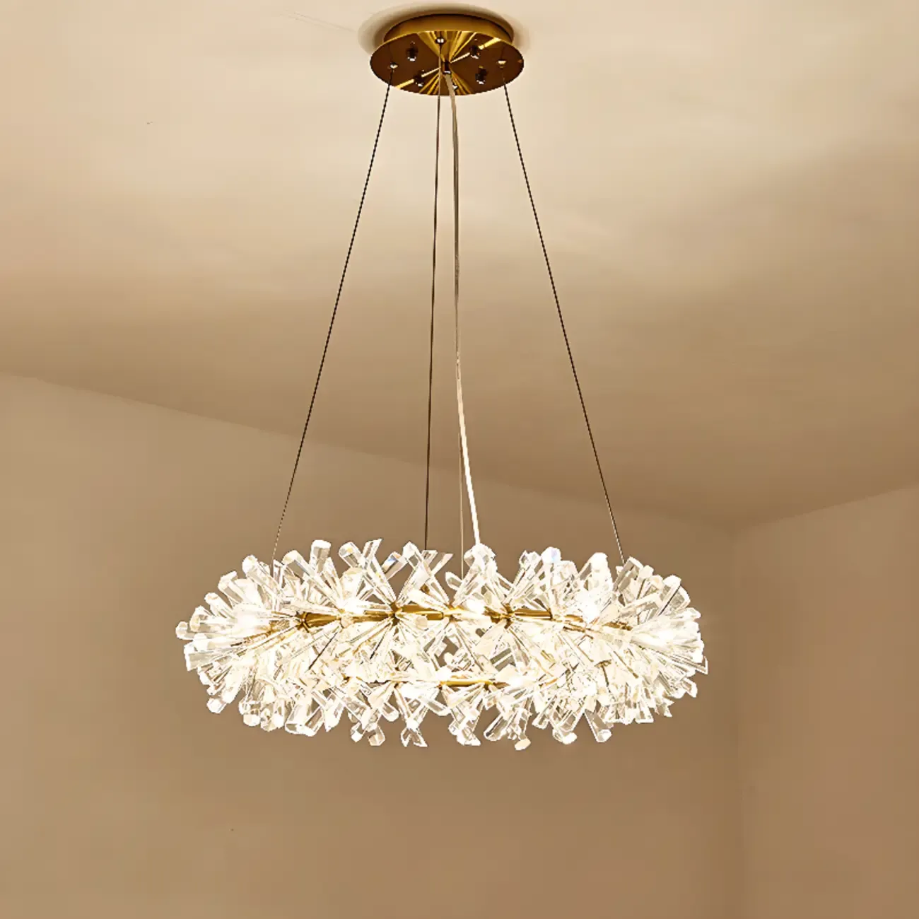  Luxury Crystal Chandeliers with Adjustable Hanging Length Length Image - 14