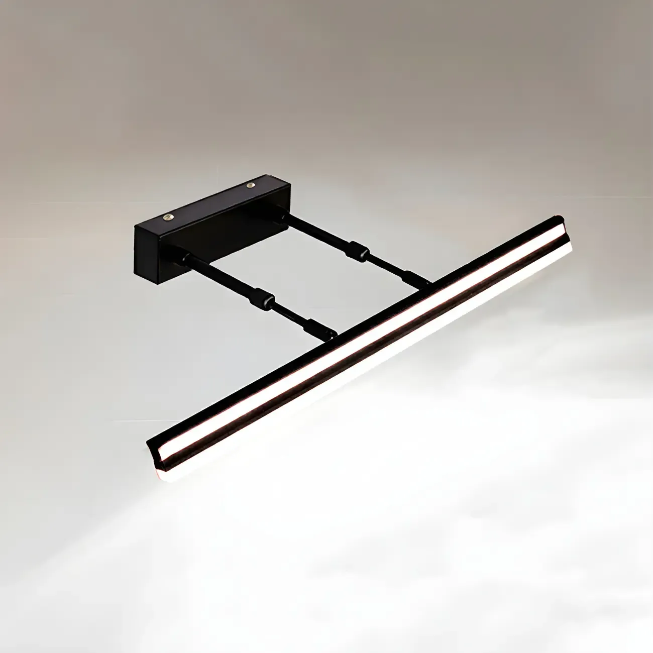 Modern Metal Black Linear LED Vanity Light for Bathroom Makeup Image - 19
