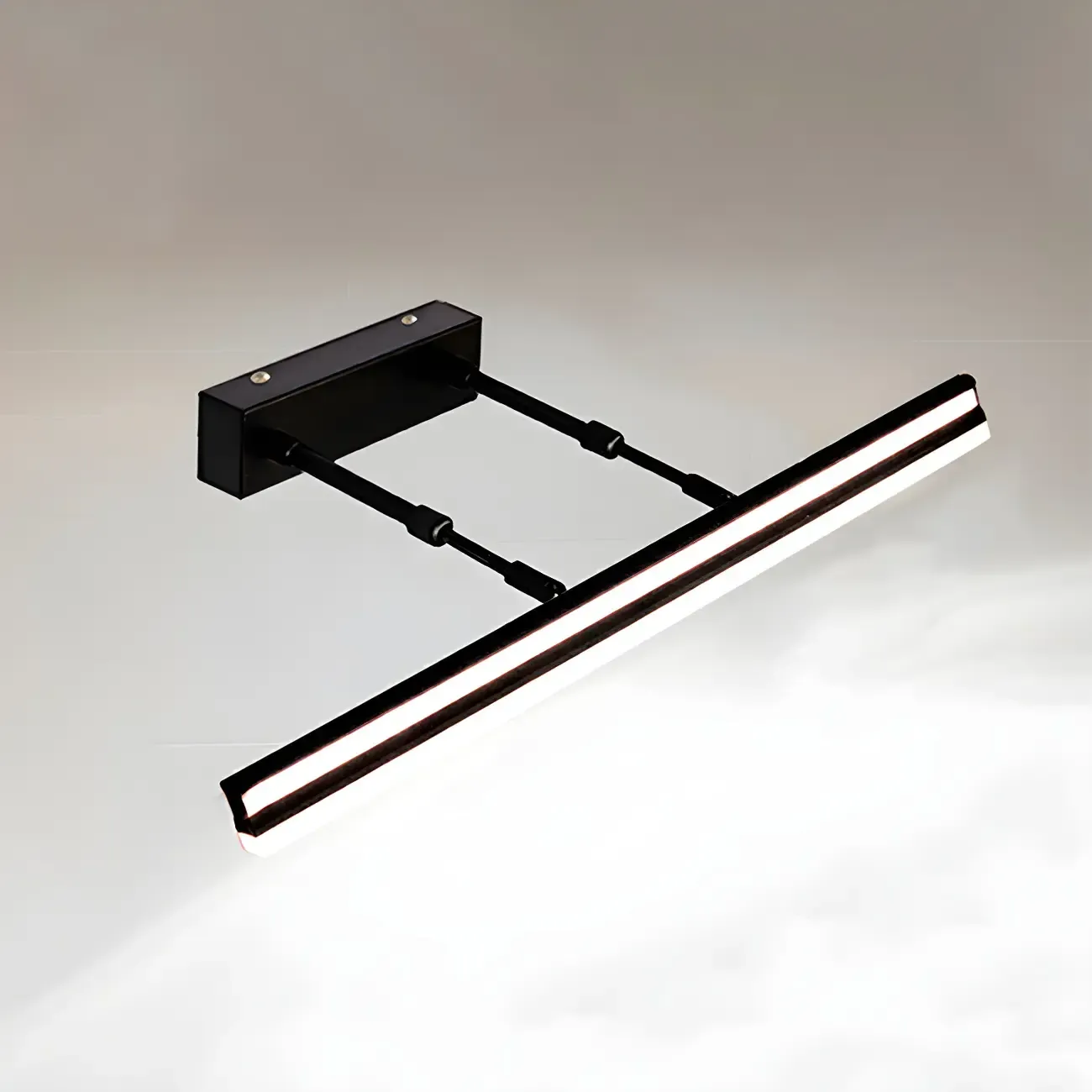 Modern Metal Black Linear LED Vanity Light for Bathroom Makeup Image - 23