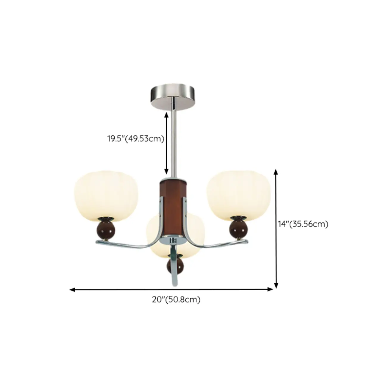 Modern Metal LED Chandelier for Living Room Decor  #size | homeyfad