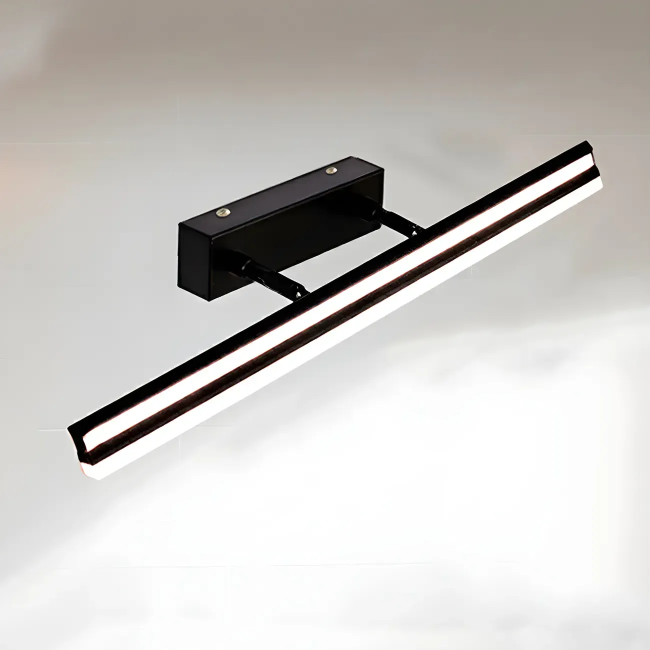 Modern Metal Black Linear LED Vanity Light for Bathroom Makeup Image - 25