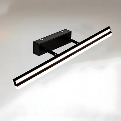 Modern Metal Black Linear LED Vanity Light for Bathroom Makeup Image - 25