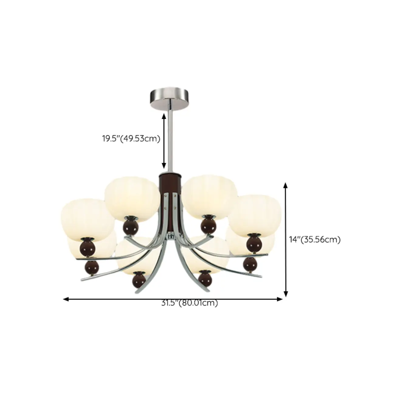 Modern Metal LED Chandelier for Living Room Decor  Image - 16 | homeyfad