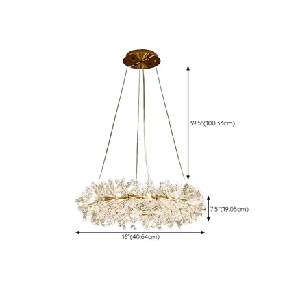  Luxury Crystal Chandeliers with Adjustable Hanging Length Length #size
