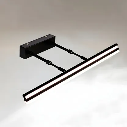 Modern Metal Black Linear LED Vanity Light for Bathroom Makeup Image - 27