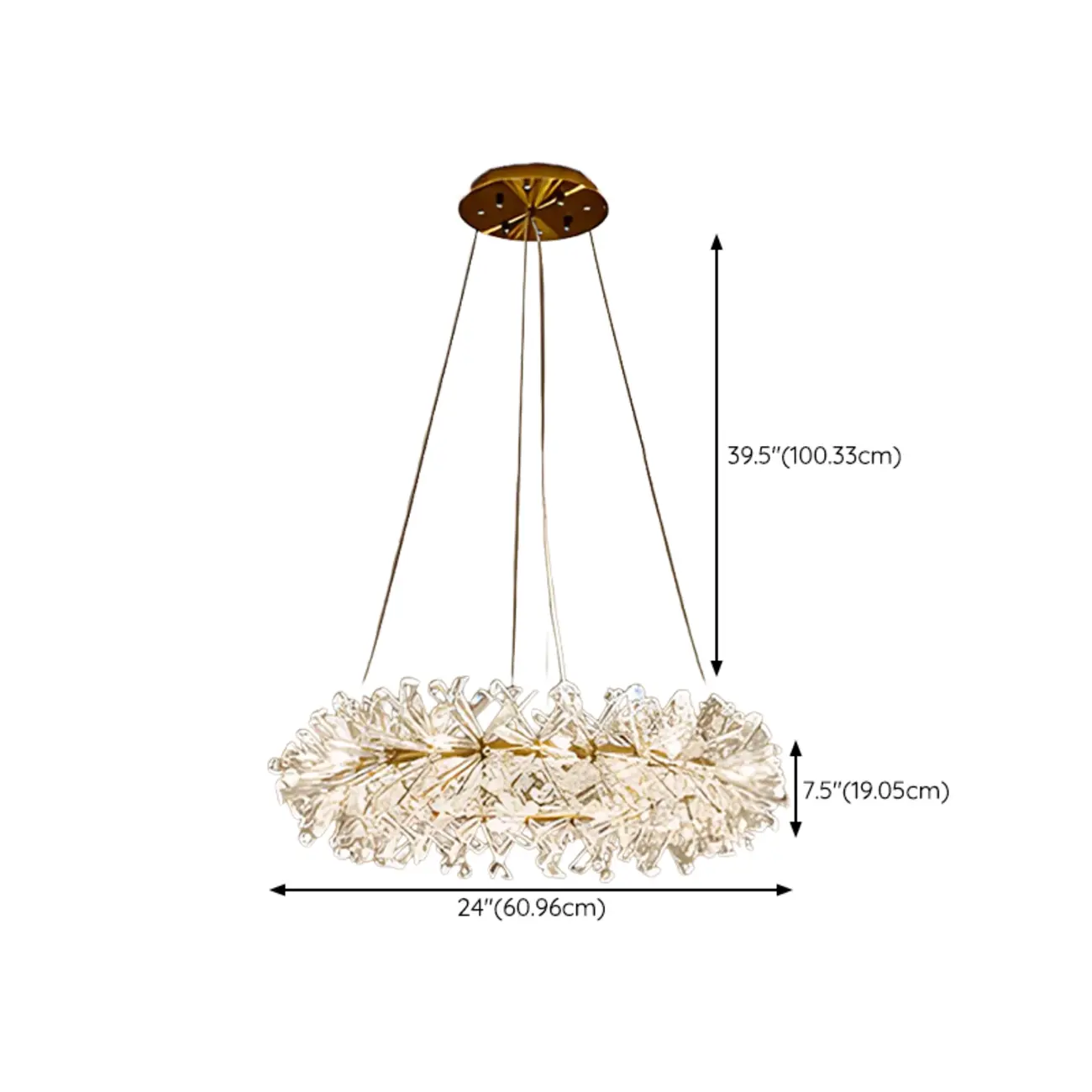  Luxury Crystal Chandeliers with Adjustable Hanging Length Length Image - 22 | homeyfad