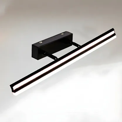 Modern Metal Black Linear LED Vanity Light for Bathroom Makeup Image - 29