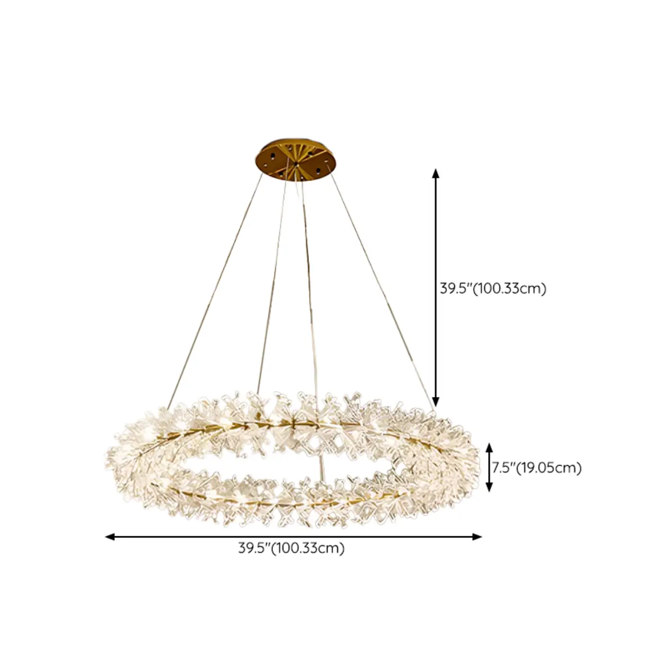  Luxury Crystal Chandeliers with Adjustable Hanging Length Length Image - 24 | homeyfad