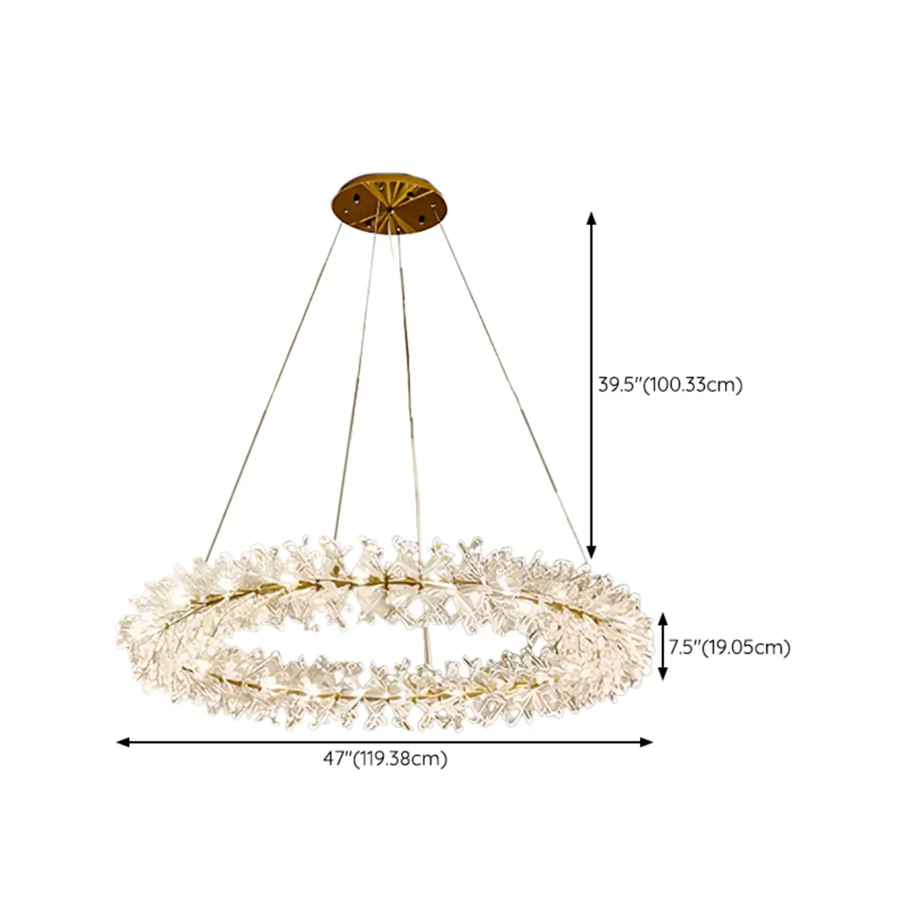  Luxury Crystal Chandeliers with Adjustable Hanging Length Length Image - 25 | homeyfad