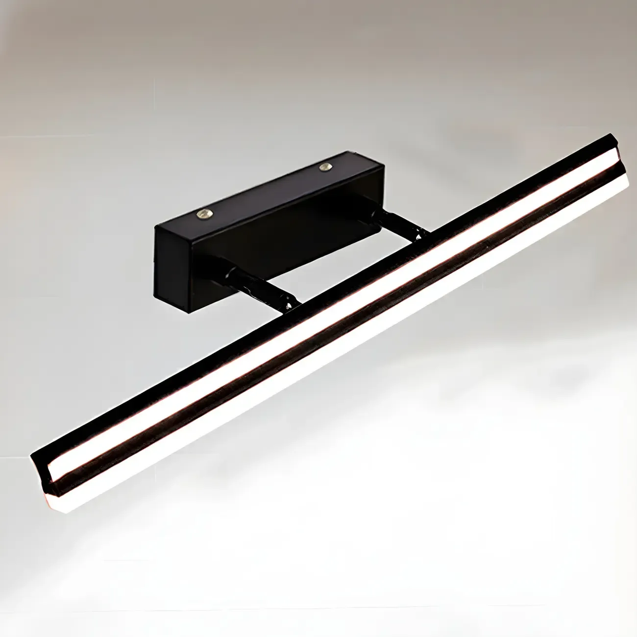 Modern Metal Black Linear LED Vanity Light for Bathroom Makeup Image - 33