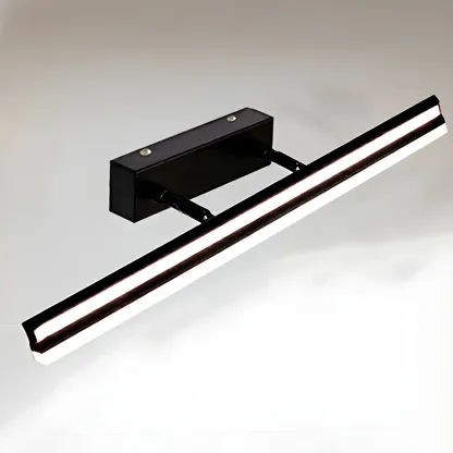 Modern Metal Black Linear LED Vanity Light for Bathroom Makeup Image - 33