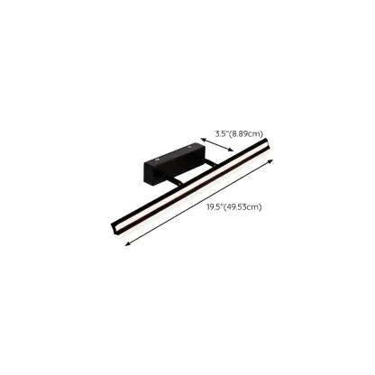 Modern Metal Black Linear LED Vanity Light for Bathroom Makeup Image - 41