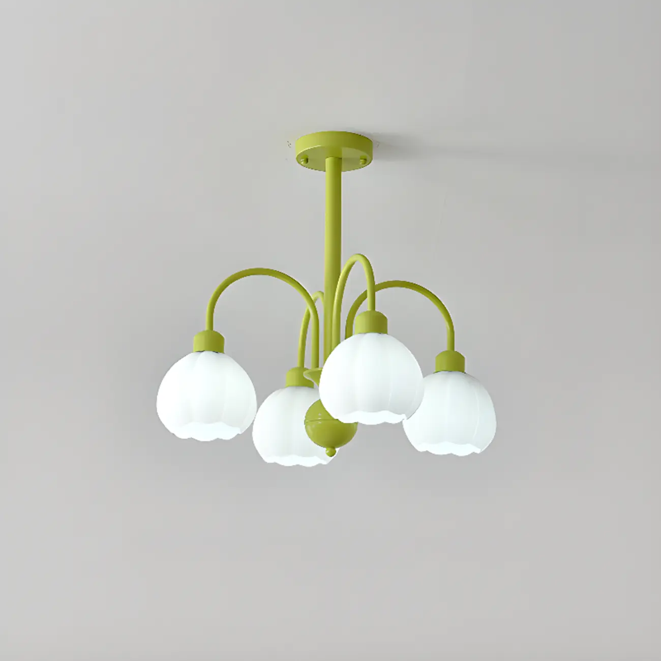 Floral Vintage Chandelier with Metal and Glass for Living Room Image - 6 | homeyfad