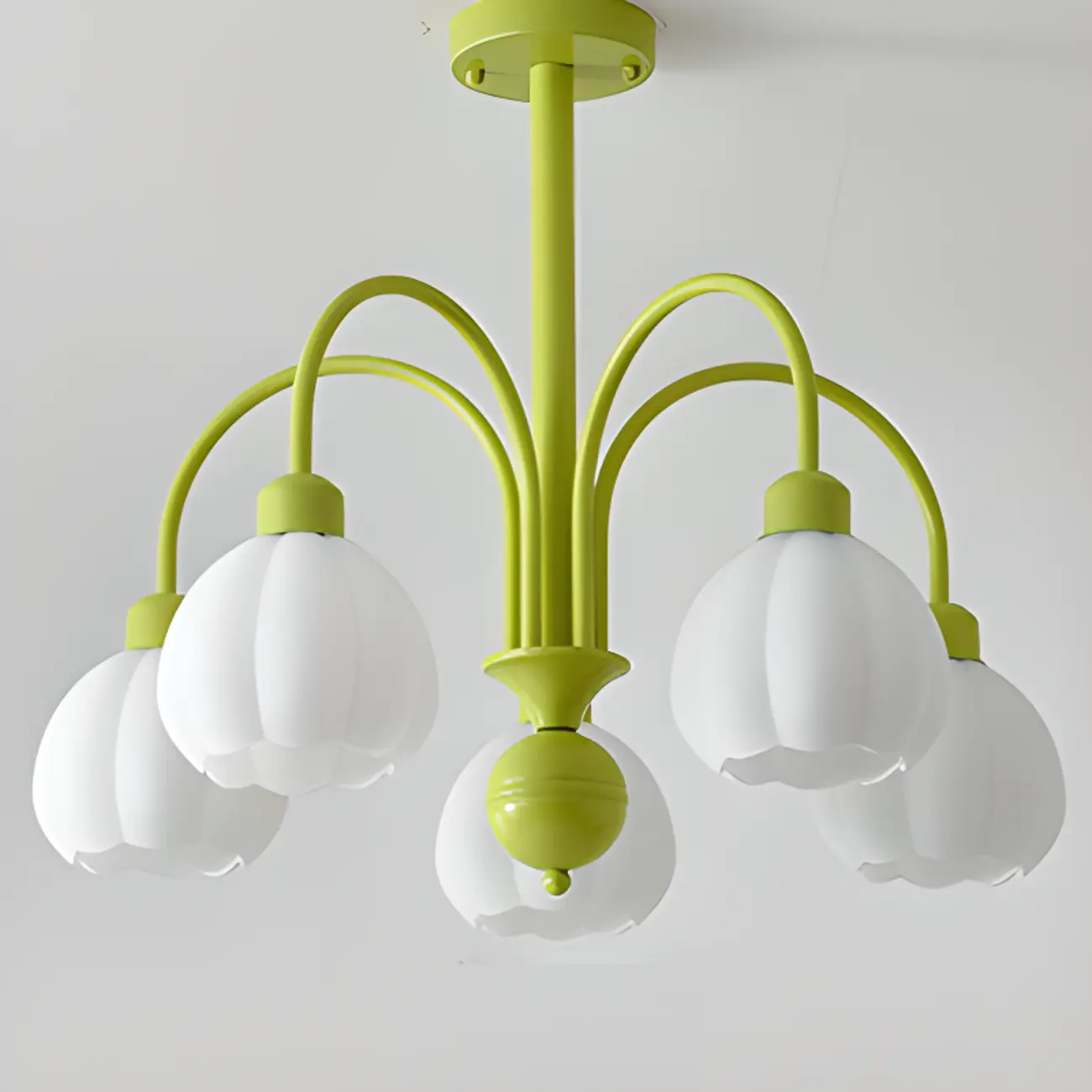 Floral Vintage Chandelier with Metal and Glass for Living Room Image - 16 | homeyfad