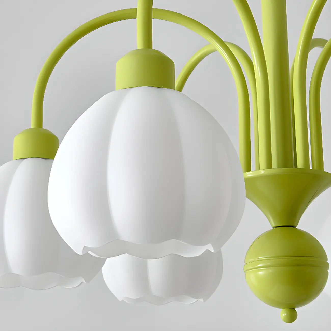 Floral Vintage Chandelier with Metal and Glass for Living Room Image - 20 | homeyfad