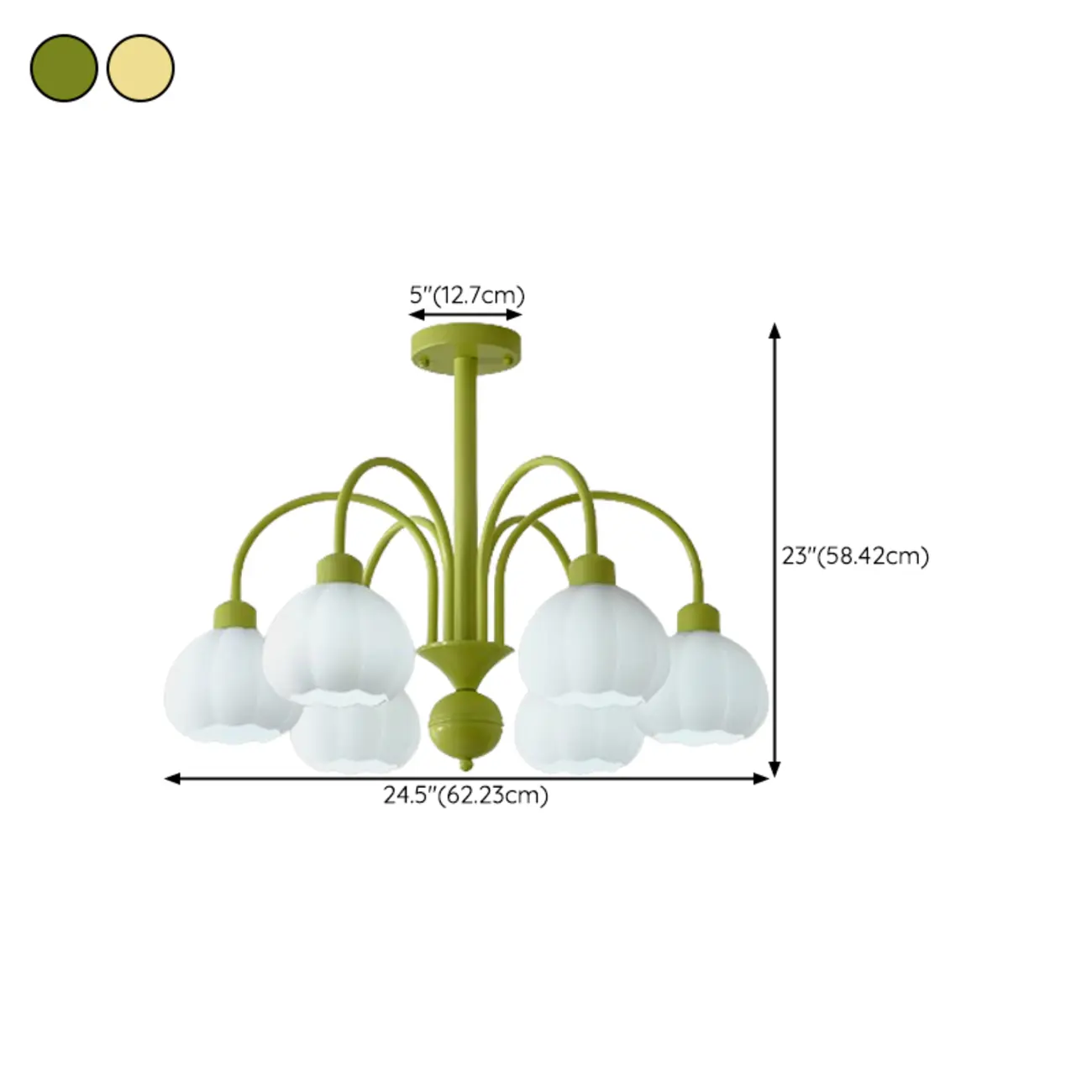 Floral Vintage Chandelier with Metal and Glass for Living Room Image - 25 | homeyfad