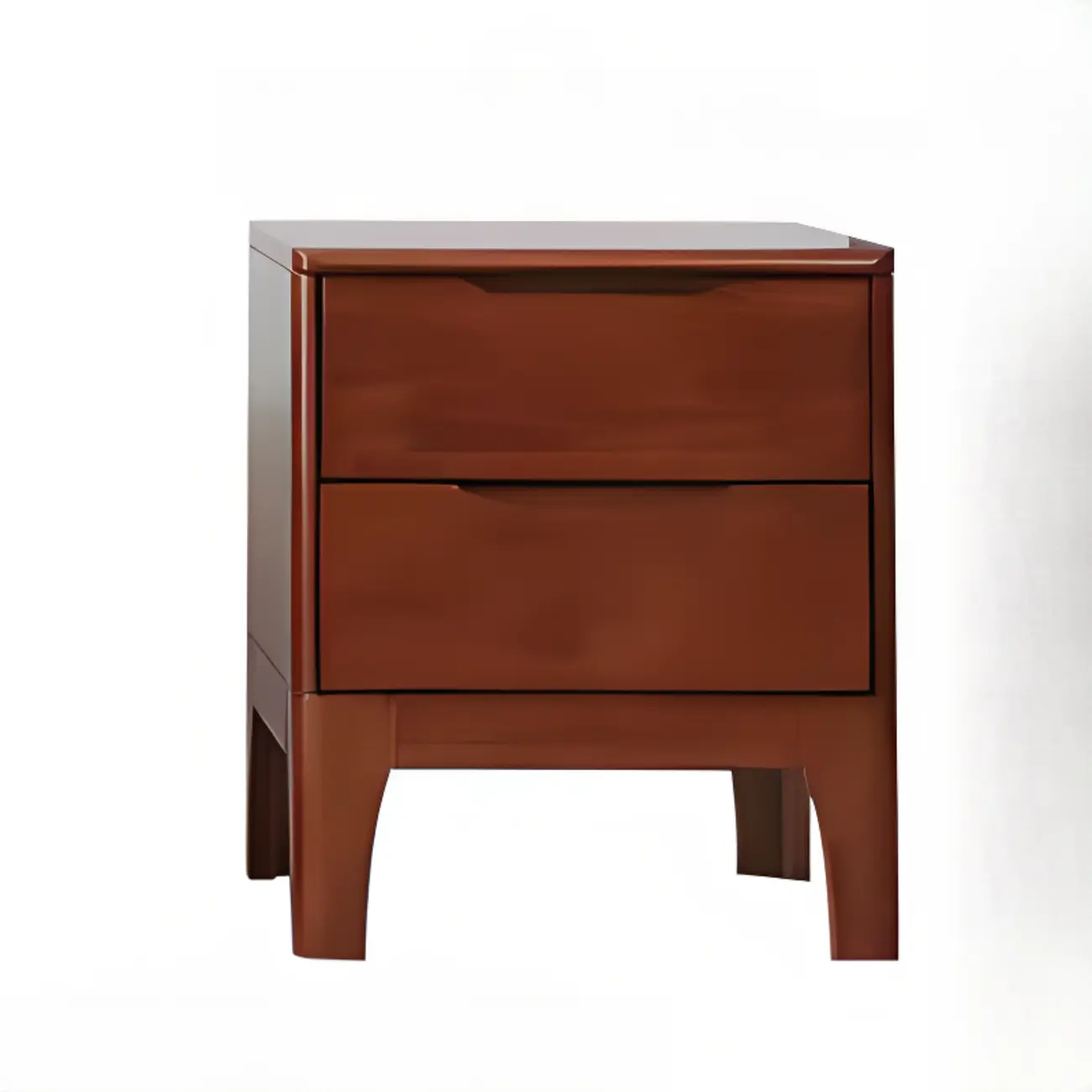 Modern Wooden Bedside Table with Large Storage Drawer Image - 16 | homeyfad