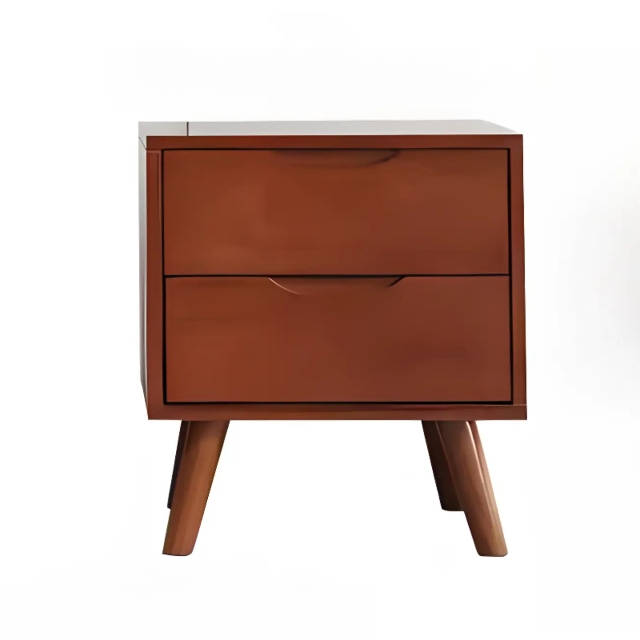 Modern Wooden Bedside Table with Large Storage Drawer Image - 22 | homeyfad