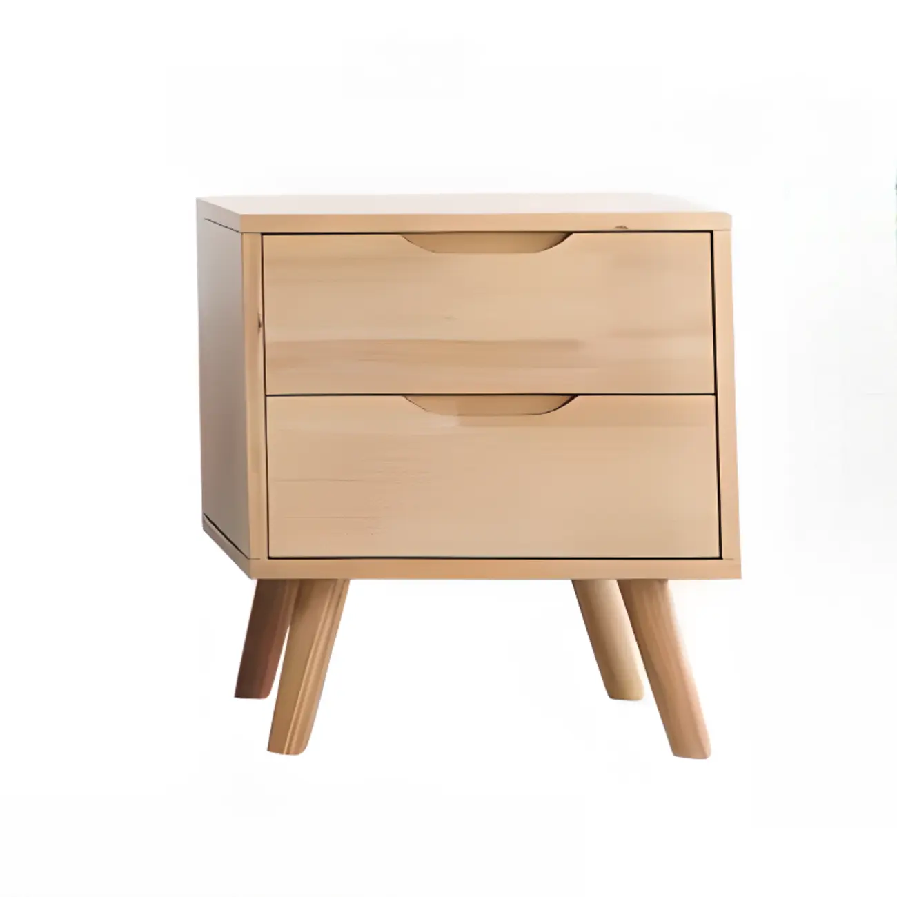 Modern Wooden Bedside Table with Large Storage Drawer Image - 24 | homeyfad