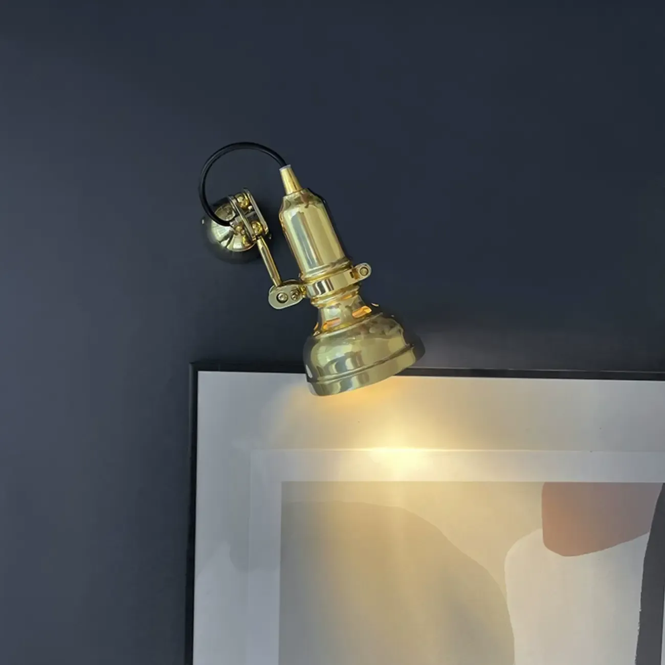 Industrial Copper Adjustable Wall Lamp for Living Room Image - 9