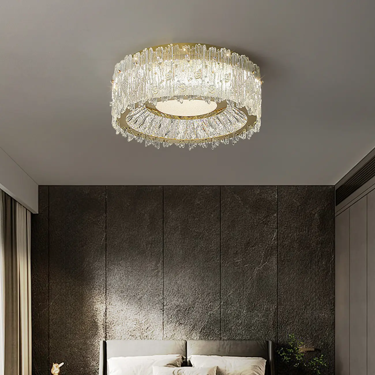 Modern LED Flush Mount Ceiling Light for Residential Spaces Image - 1 | homeyfad