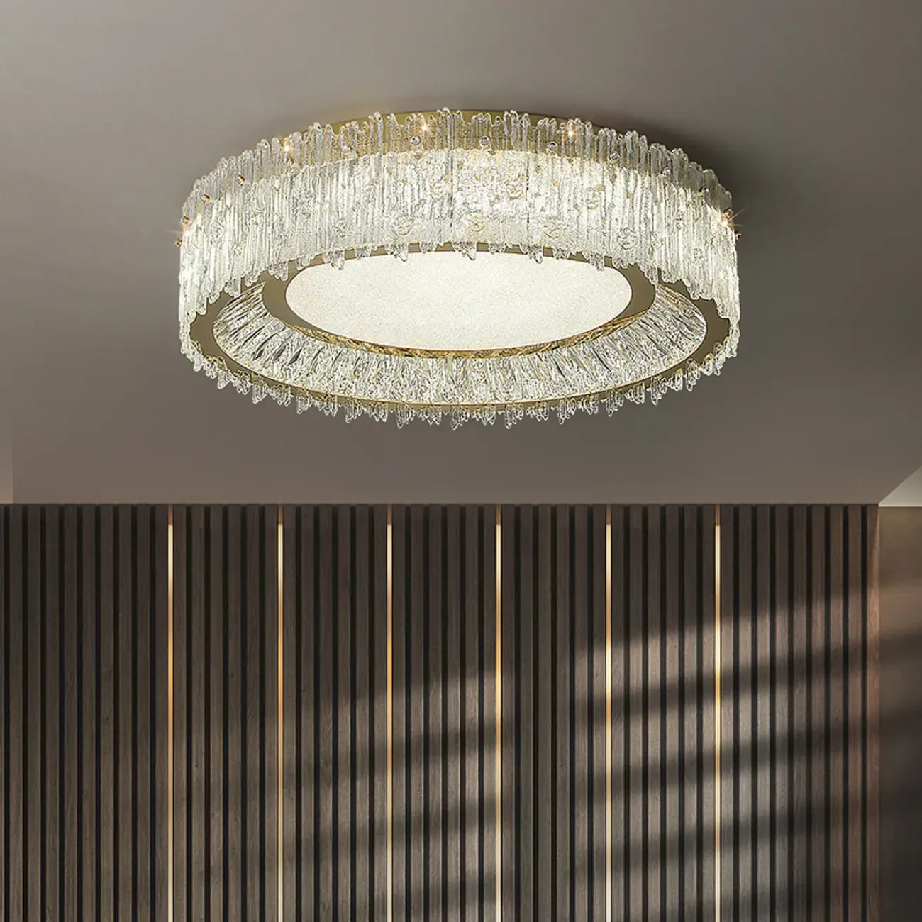 Modern LED Flush Mount Ceiling Light for Residential Spaces Image - 2