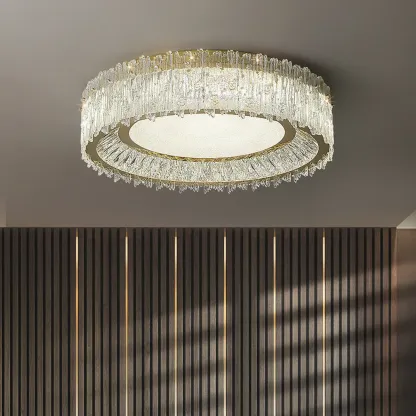 Modern LED Flush Mount Ceiling Light for Residential Spaces Image - 2