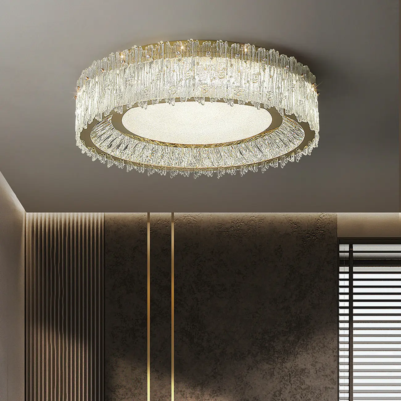 Modern LED Flush Mount Ceiling Light for Residential Spaces Image - 3 | homeyfad