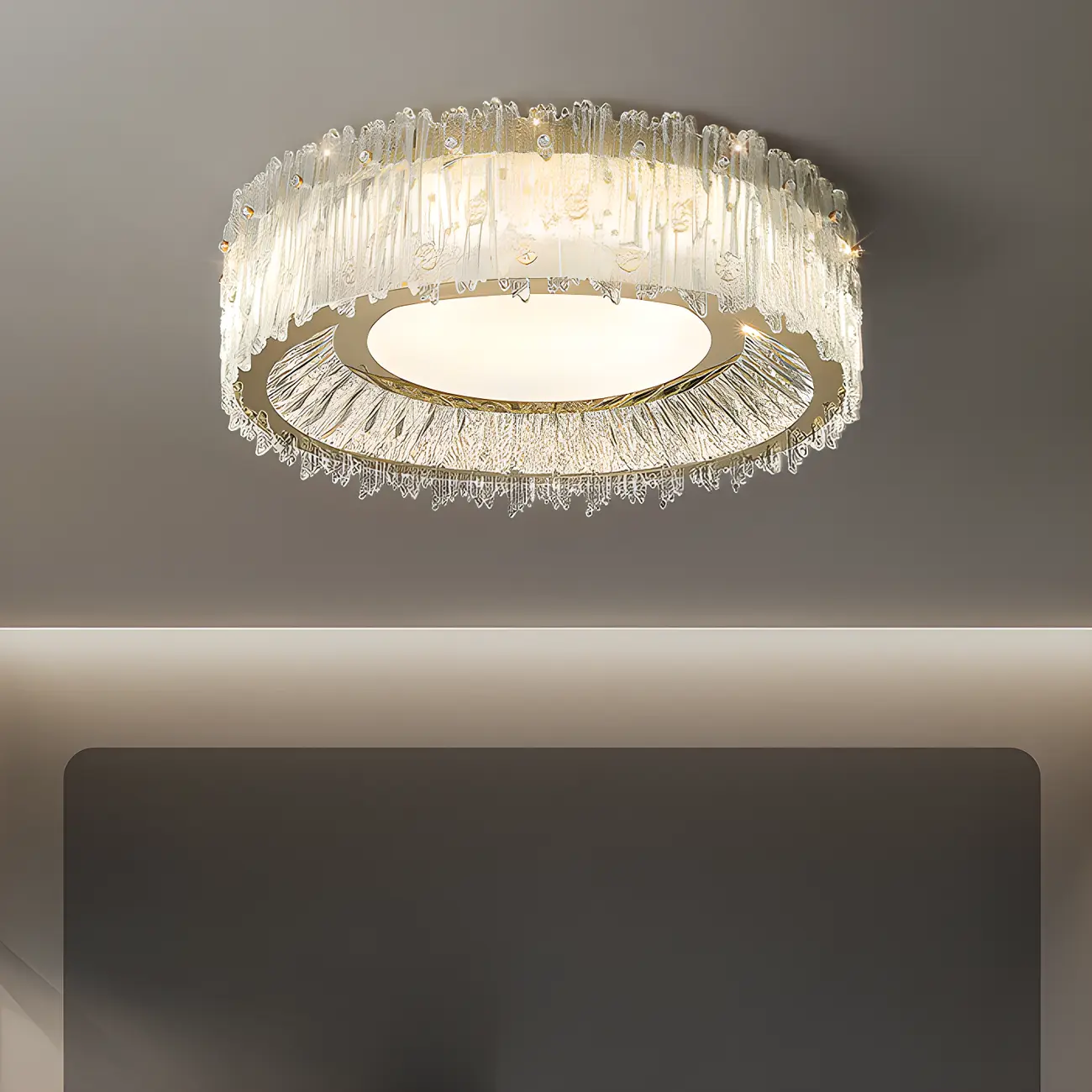 Modern LED Flush Mount Ceiling Light for Residential Spaces Image - 4 | homeyfad